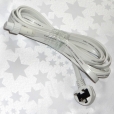 240V White Rubber Power Start Cable - The Garden Lighting Shop