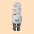 6x 5w BC Energy Saving T2 Mini Spiral Lamps