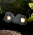 AMALFI Set of 3 LED Stone Lights