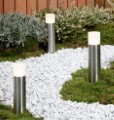 OAK Set of 3 12v LED Garden Pedestal Lights